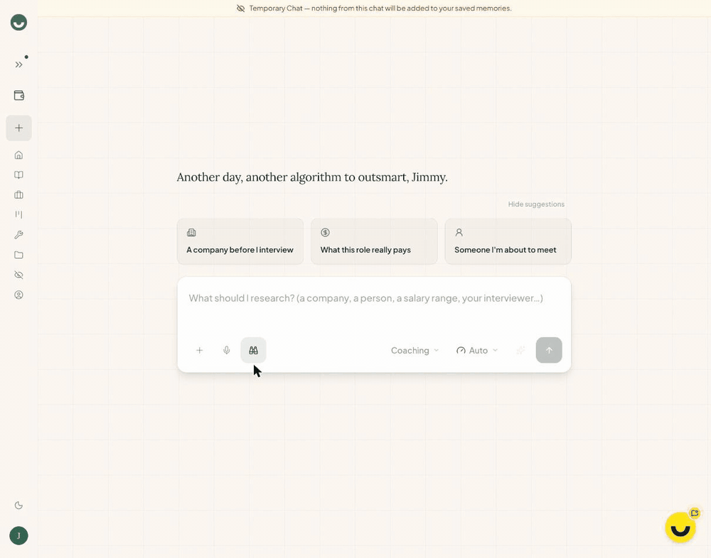 Careersy AI's Deep Research returns a cited report on pay for a senior platform engineer in Melbourne, each figure with its source and date.